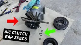 WHAT AC A/C COMPRESSOR CLUTCH GAP SHOULD BE SET AT