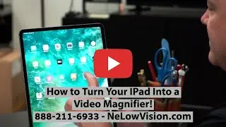How to Turn Your IPad Into a Video Magnifier! (Low Vision Tips)