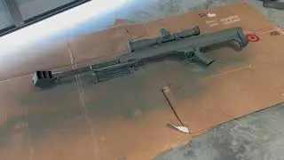 Barrett M99 spray paint camouflage tutorial