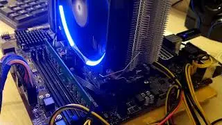 Материнская плата MSI B450M PRO-VDH MAX - пробное включение, демонстрация работы