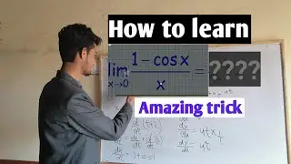 Limit 1-cosx/x  as x approaches 0
