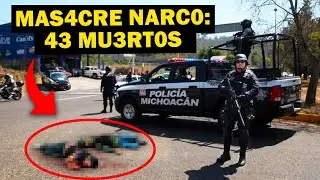 43 MUERT0S en la peor MAS4CR3 de México contra el N4RC0