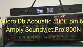 Micro db 500C, amply Soundviet pro 800N hát thử. Biển nhạc Sài Gòn