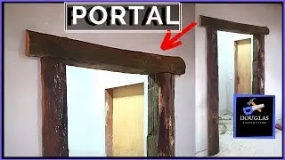 Guarnição de Porta e Batente de Madeira (Rústico)
