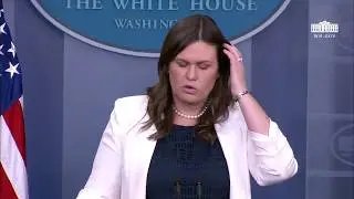 Sarah Huckabee Sanders June 7, 2018  White House Press Briefing With Mike Pompeo On North Korea