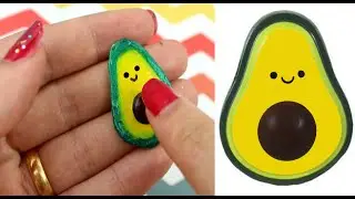 DIY Miniature Doll Avocado Popit Squishy Cute with Face - Sensory, Stress, Fidget Toy - #Shorts
