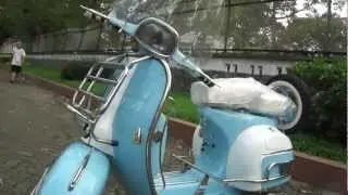 Classic Vespa VLB 150cc in Light Blue/White - ID: SV#0118 - www.starvespa.com