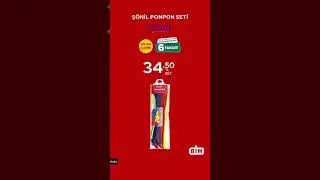 Kırtasiye | İlkokul Çantası, Ponpon Seti | BİM