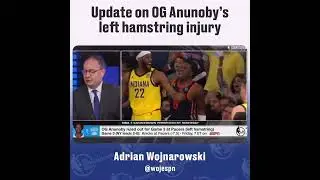Update on OG Anunoby's left hamstring injury