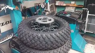 Устранение биений колес  STELS ДЕСНА 220 Фантом (Yamaha TW200)