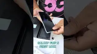 SAMSUNG GALAXY FLIP 5 FIRST LOOK #samsunggalaxy #galaxy #samsungunpacked #tech #smartphone #unboxing