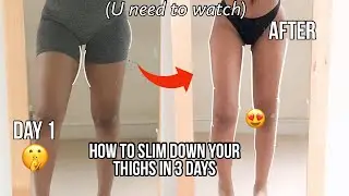 Slimmer thighs in 3 days?! i did a 3 day thigh slimming workout