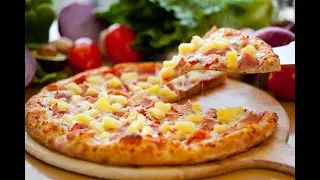 Delicious Pizza Filling - Hawaiian PIZZA with Chicken, Pineapple and Mushrooms