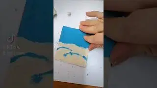 Подснежники. Картина из пластилина для детей 1-2 класса.