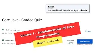 Fundamental of java programming coursera week 2 quiz answers || Board Infinity || Theanswershome