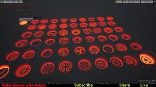 Unreal engine Niagara Magical Circle Effect with full Control 55 unique effect 