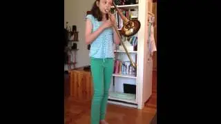 11 year old Daisy Playing  Trombone
