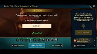 Call of the Arbiter Episode 6 Code Chase