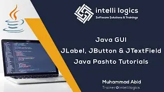 71. Java GUI - JLabel, JButton and JTextField - Pashto