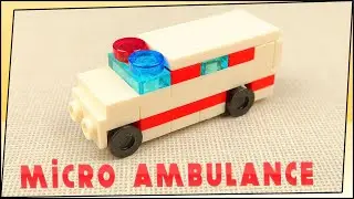 Lego Micro Moc Ambulance, Микро самоделка Скорая Помощь
