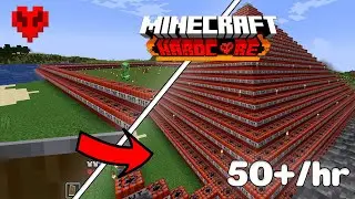 I Built a Huge TNT Pyramid in Minecraft HardCore!