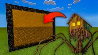 How to Make a PORTAL to HOUSE HEAD Dimension in Minecraft