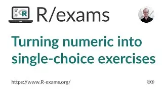 Turning numeric into single-choice exercises with R/exams