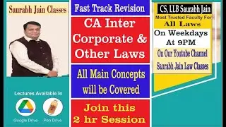 Revision of Important concepts  -  CA Inter - Law unit 2