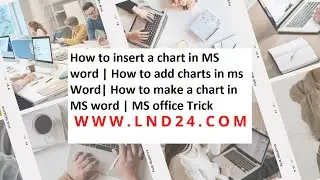 How to insert a chart in MS word | How to add charts in ms Word| How to make a chart in MS word