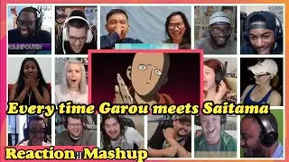 Every Time Garou Meets Saitama Reaction Mashup || One Punch Man best Reactions