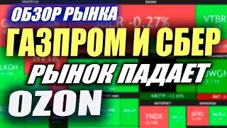 Рынок упал -1.5%. СБЕР. Газпром. OZON. Новатэк. Когда лучше покупать? Сезон отчетности.