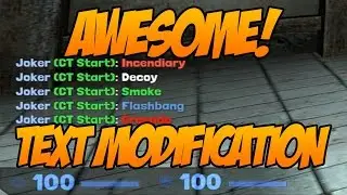 CSGO INSANE TEXT MODIFICATION TUTORIAL!!