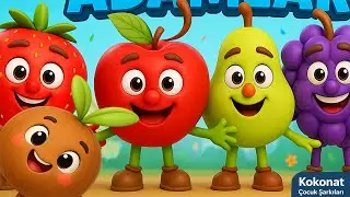 Elma Adam | Armut Adam | Çilek Adam | Kokonat İle Eğlenceli Meyveler Şarkısı 🍎🍐🍇🍓