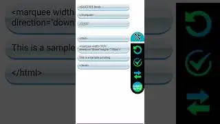 marquee tag use for scrolling in html
