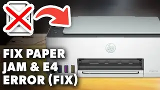 How To Fix Paper Jam And E4 Error On HP Smart Tank 515 & 516 (Any Smart Tank Model) (2025 Guide)