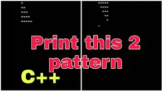 How to Print start pattern in C++ | programming C++ pattern