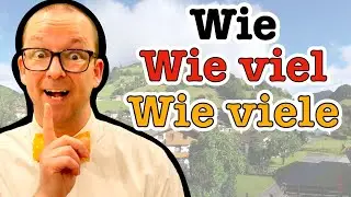 wie vs wie viel vs wie viele - A2 German Grammar