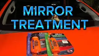 CHEVY COLORADO - MIRROR TREATMENT using GLAZ Mirror Compound and Water Repelant. NO TALKING.