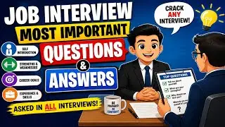 Job Interview - Most Important Questions And Answers asked in all interviews. Improve your skills