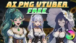 FREE no skills required you own AI-assisted generated PNG/vtuber in minutes tutorial Krita ai