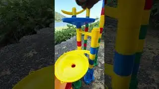 Wooden Marble Run and Beautiful Scenery ASMR⑤#marblerunhealing