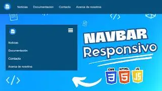 💻 Navbar responsiva con HTML, CSS y JavaScript | Paso a paso ✅