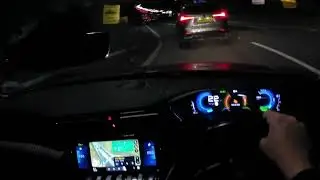 ASMR POV Driving Peugeot 508 at Night – Filmed with WOLFANG GA100 Action Cam