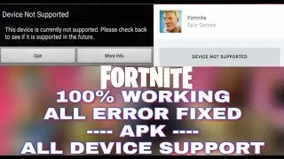 Fortnite Battle Royale all devices working APK *ERRORS FIXED*