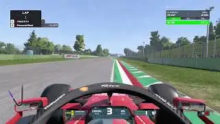 F1 2021 Game time trial on Imola in a Ferrari