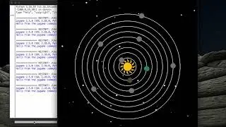 09-SolarSystem design in pygame(parth-2) |Solar System simulation using pygame