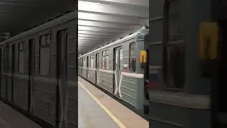 прибытие состава 81-717/714 на станцию "Каширская"
