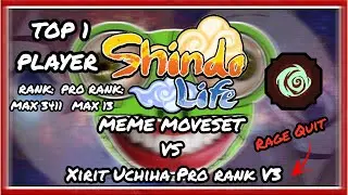 Shindo Life PVP #6 | Top 1 Shinobi | Meme Moveset VS 