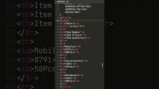 How to create a table in html| using html and css 