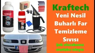 Kraftech Yeni Nesil Araba Far Temizleme Sıvısı Far Temizleme Solüsyonu 